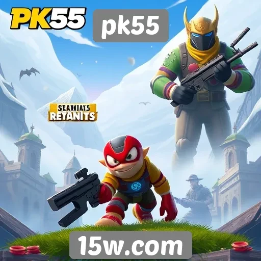 Exploração das ofertas de jogos no site pk55